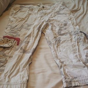 Camo capris size 18
